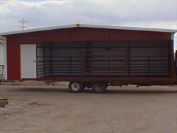 12 X 30 X 7 X 8 With 6ft Tack Room, Cattle Or Horse Open Front Shed, Gable Roof Optional